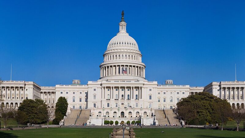 United States Capitol building under a clear sky