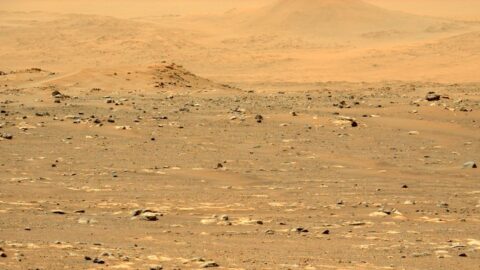 Mars surface in Jezero Crater photographed by Perseverance