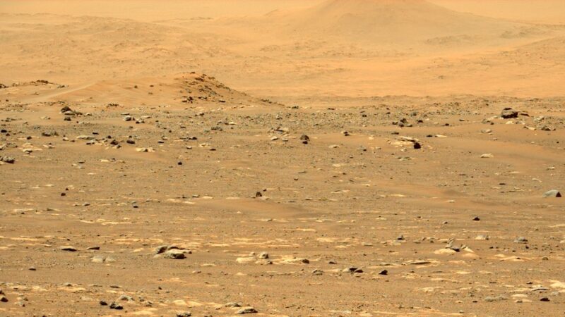Mars surface in Jezero Crater photographed by Perseverance