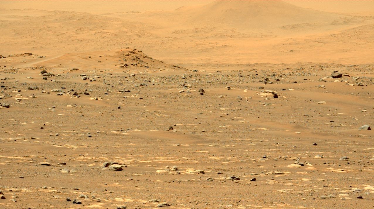 Mars surface in Jezero Crater photographed by Perseverance
