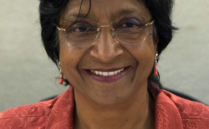 Navi Pillay, 2026 Nobel Peace Prize laureate, smiling portrait